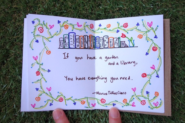 quote by Marcus Tullius Cicero: "If you have a garden and a library, you have everything you need."