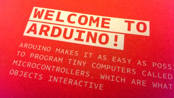 intro page of Arduino starter kit book