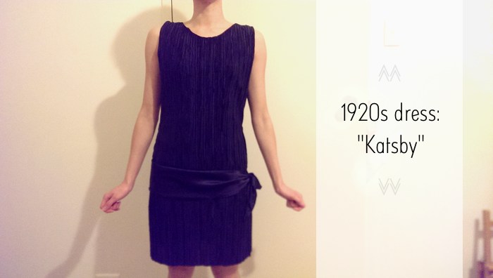 a homemade 1920s style dress