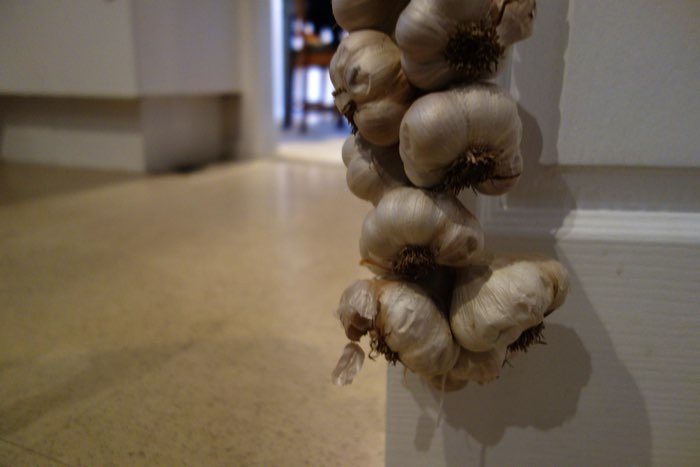a garlic braid