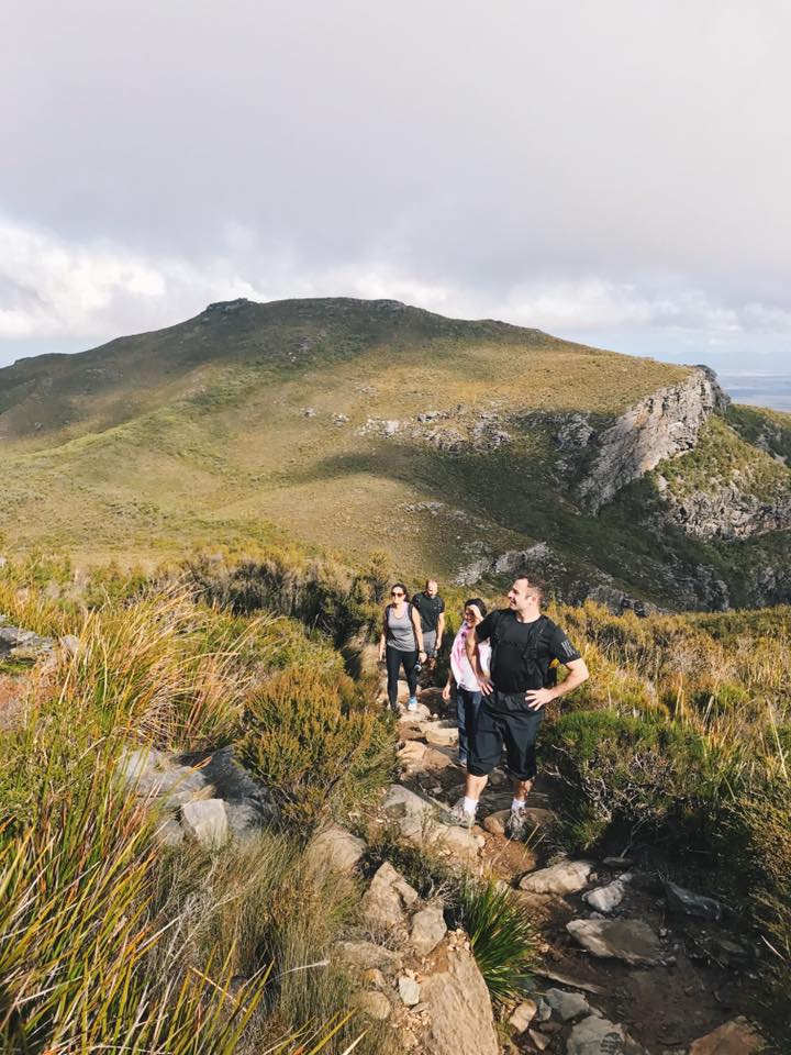 grassy and hilly: the final run to the summit